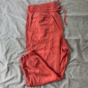 Coral Utility Joggers, XL, GAP